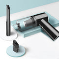 Black cordless handheld car vacuum