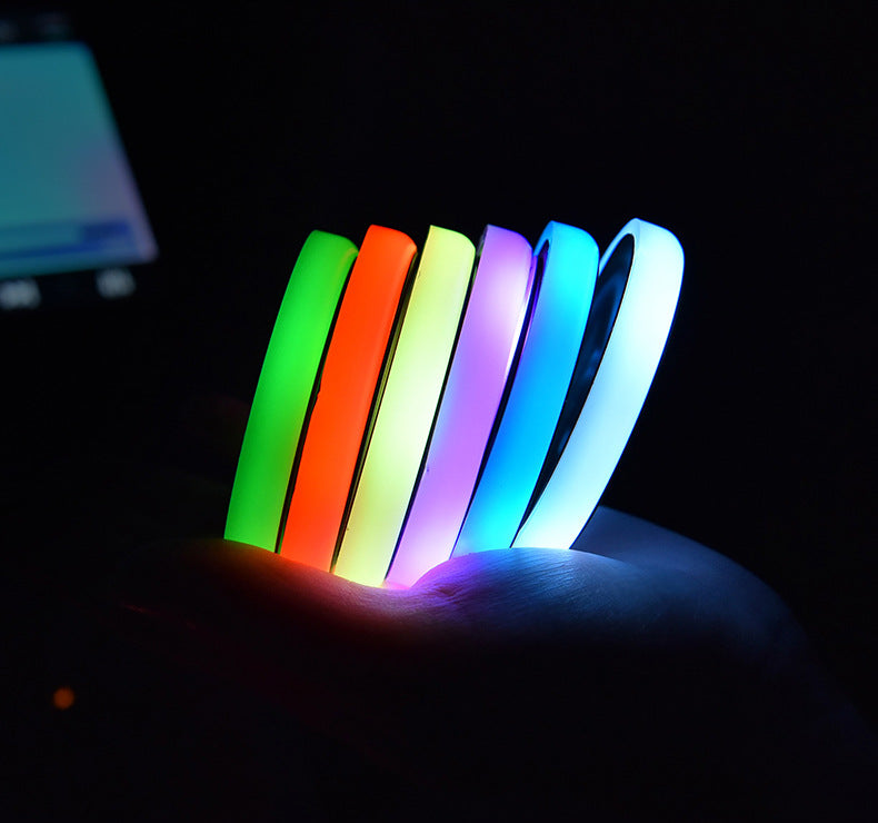 LED cup holder coaster with colour-changing light