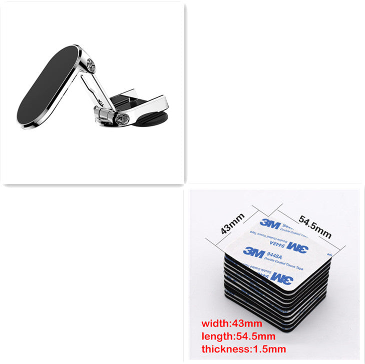 Magnetic car phone mount, detail view